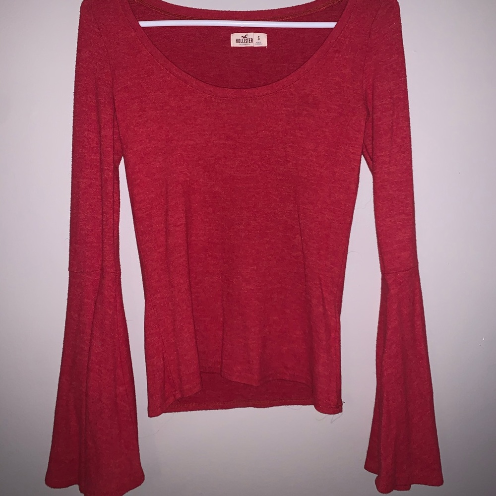 super cute red flare shirt